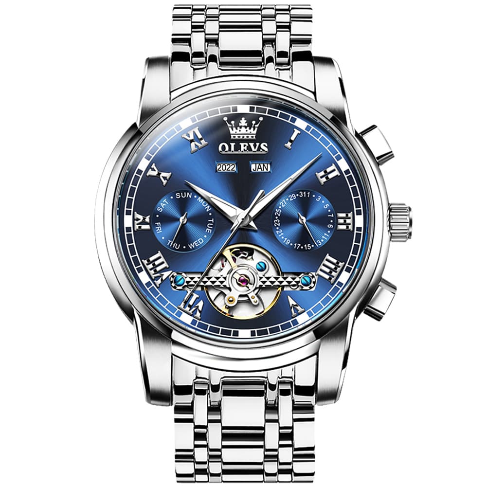 OLEVS 6607 Classic Open Heart Automatic Mechanical Watch for Men