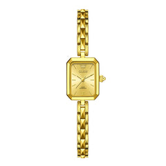 OLEVS 3691 Petite Rectangle Quartz Womens Watch Stainless Steel
