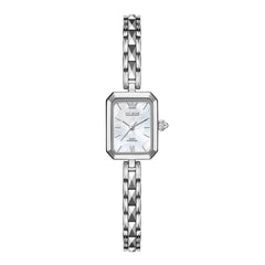 OLEVS 3691 Petite Rectangle Quartz Womens Watch Stainless Steel