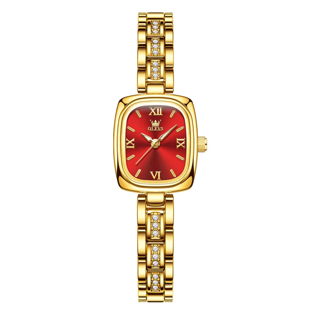 OLEVS 3695 Petite Crystal Bracelet Quartz Womens Watch