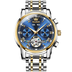OLEVS 6607 Classic Open Heart Automatic Mechanical Watch for Men