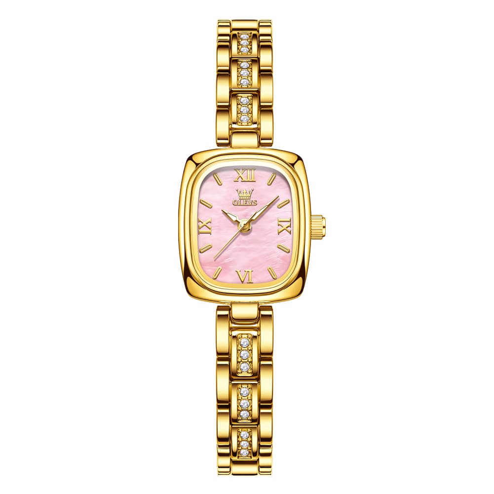 OLEVS 3695 Petite Crystal Bracelet Quartz Womens Watch