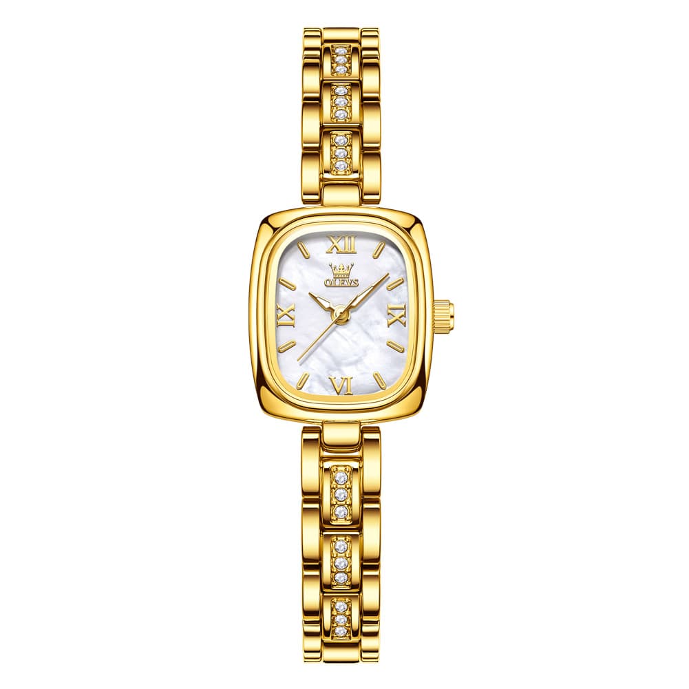 OLEVS 3695 Petite Crystal Bracelet Quartz Womens Watch