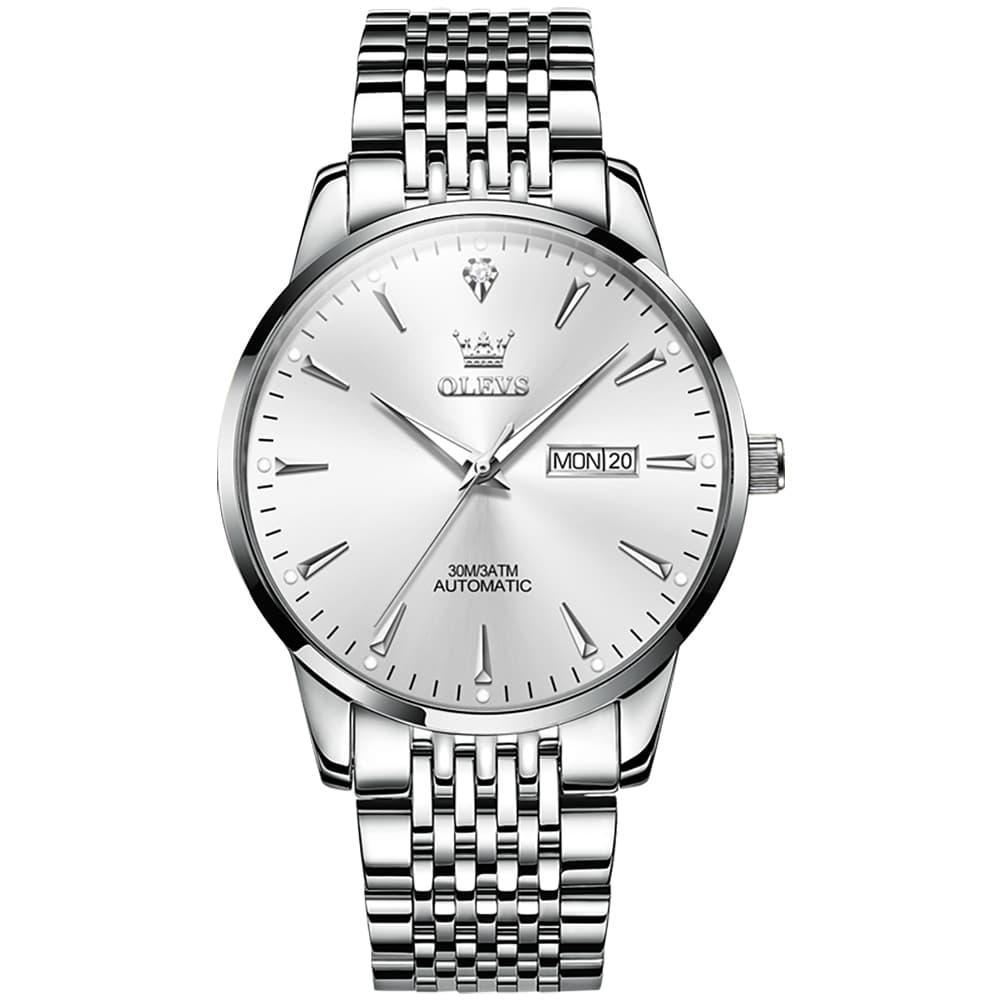 OLEVS 6635 Stainless Steel Automatic Mechanical Watch for Men