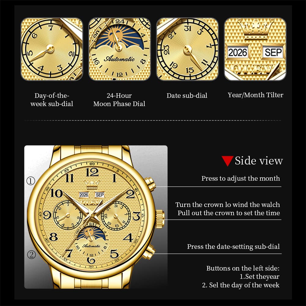OLEVS 7126 Multifunction Automatic Mechanical Watch for Men
