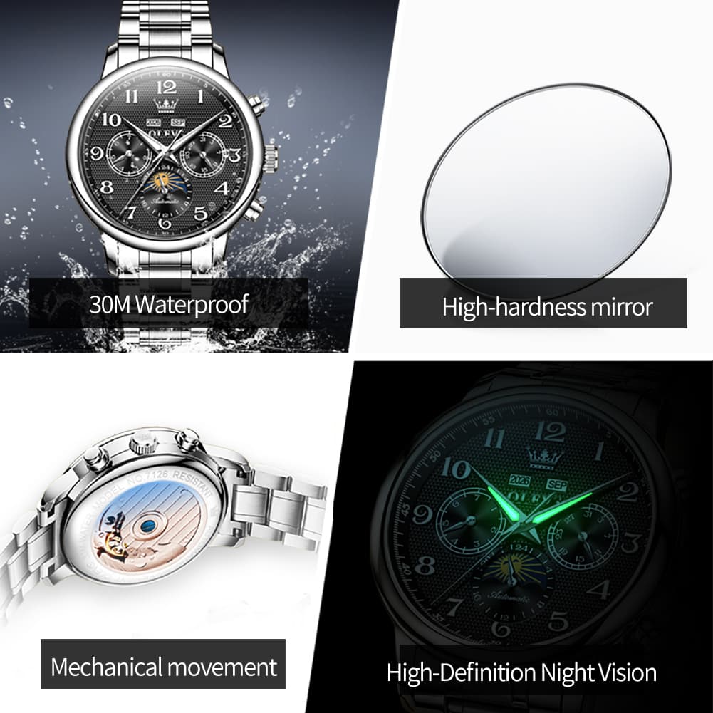 OLEVS 7126 Multifunction Automatic Mechanical Watch for Men