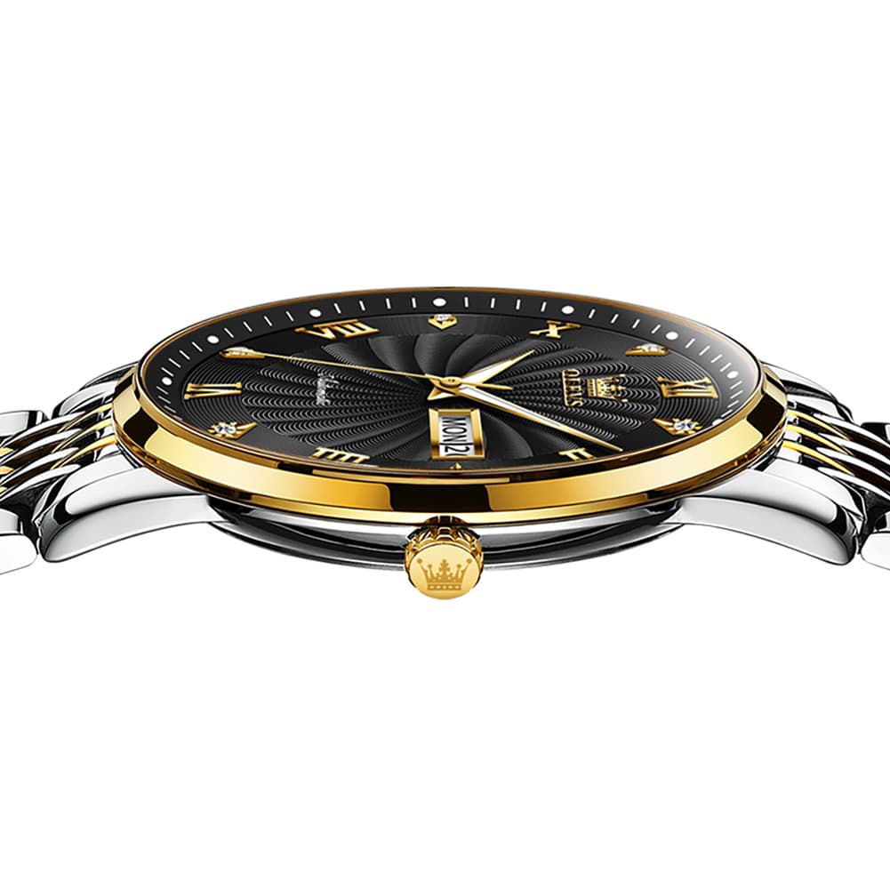 OLEVS 6630 Sunburst Dial Mechanical Watch for Men