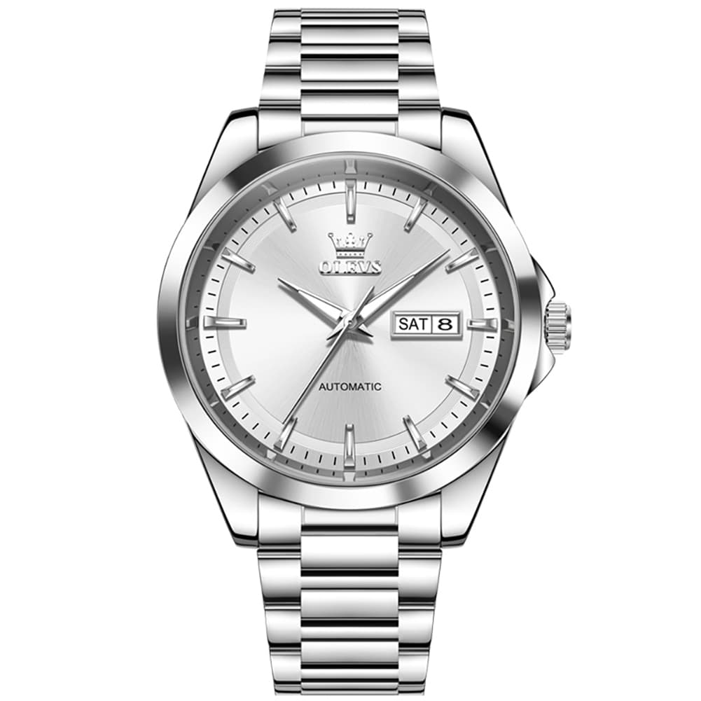 OLEVS 7090 Classic Dual Calendar Automatic Watch For Men
