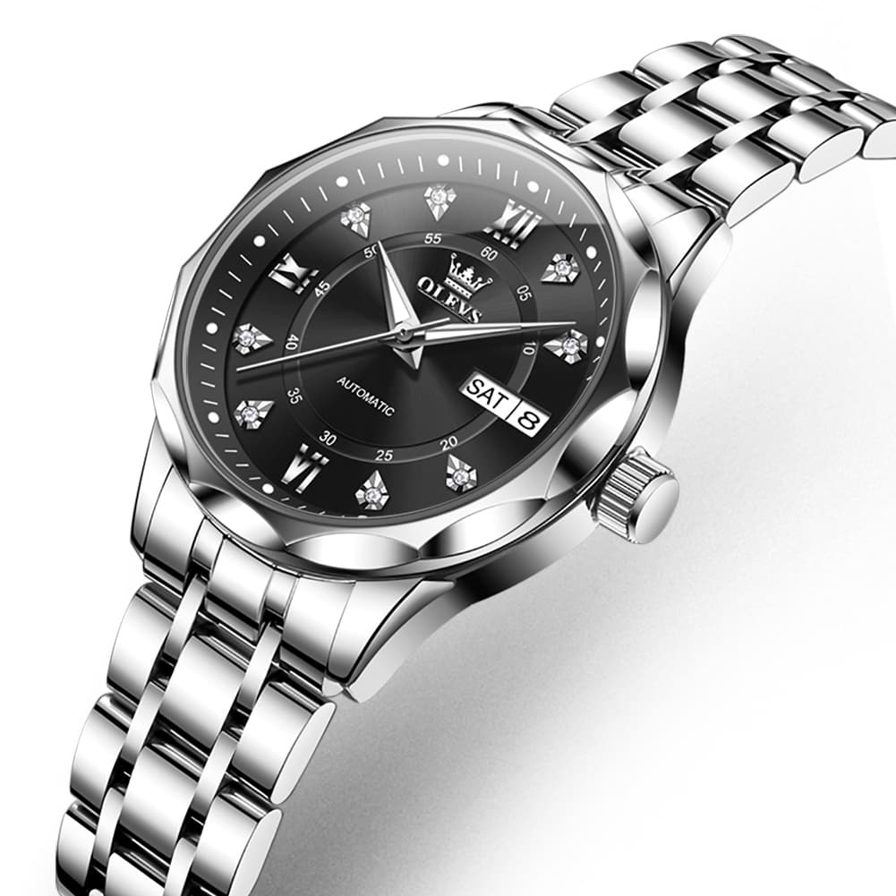 OLEVS 6727 Automatic Diamond Mechanical Watch For Women