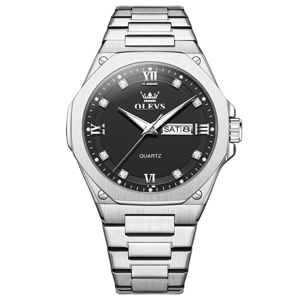OLEVS 3736 Polygonal Diamond Quartz Watch for Men