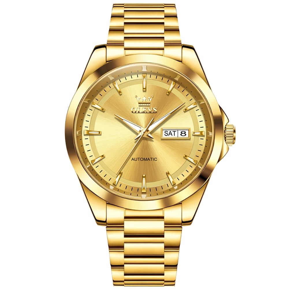 OLEVS 7090 Classic Dual Calendar Automatic Watch For Men