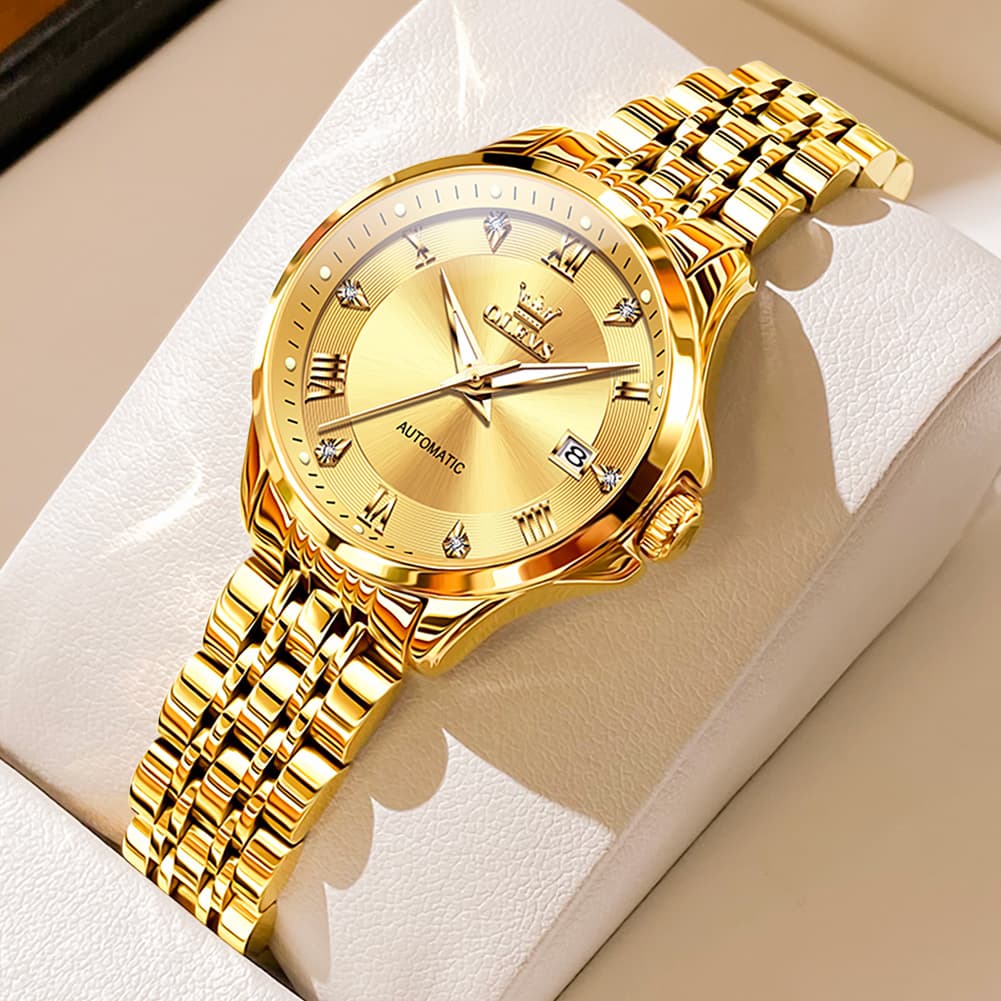 OLEVS 6702 Elegant Diamond Automatic Mechanical Watch For Women