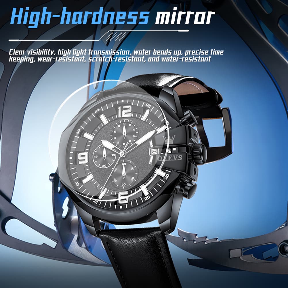 OLEVS 2978 Oversized 50mm Chronograph Quartz Watch for Men