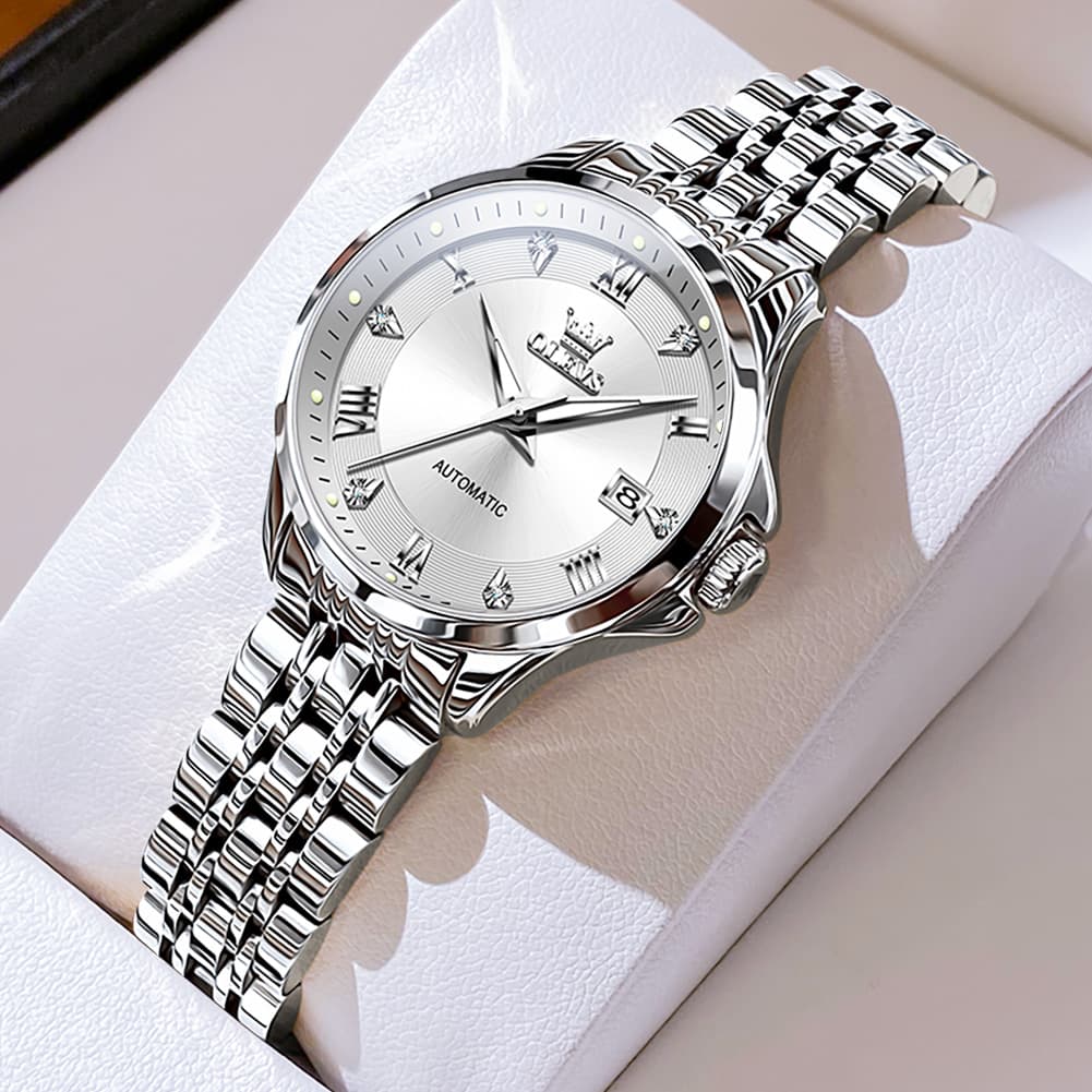 OLEVS 6702 Elegant Diamond Automatic Mechanical Watch For Women