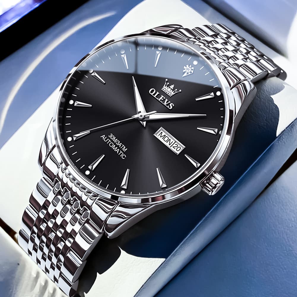 OLEVS 6635 Stainless Steel Automatic Mechanical Watch for Men