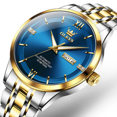 OLEVS 7061 Classic Dual Calendar Automatic Watch For Men