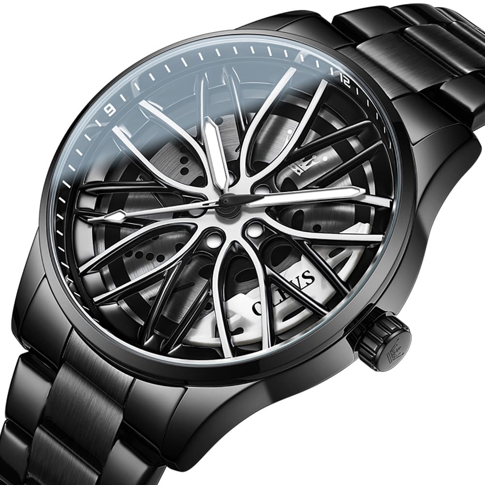 OLEVS 9937 Wheel Caliper Rim Racing Quartz Watch for Men