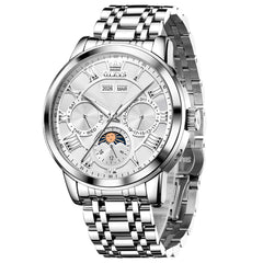 OLEVS 6785 Sun and Moon Multi Function Mechanical Watch for Men