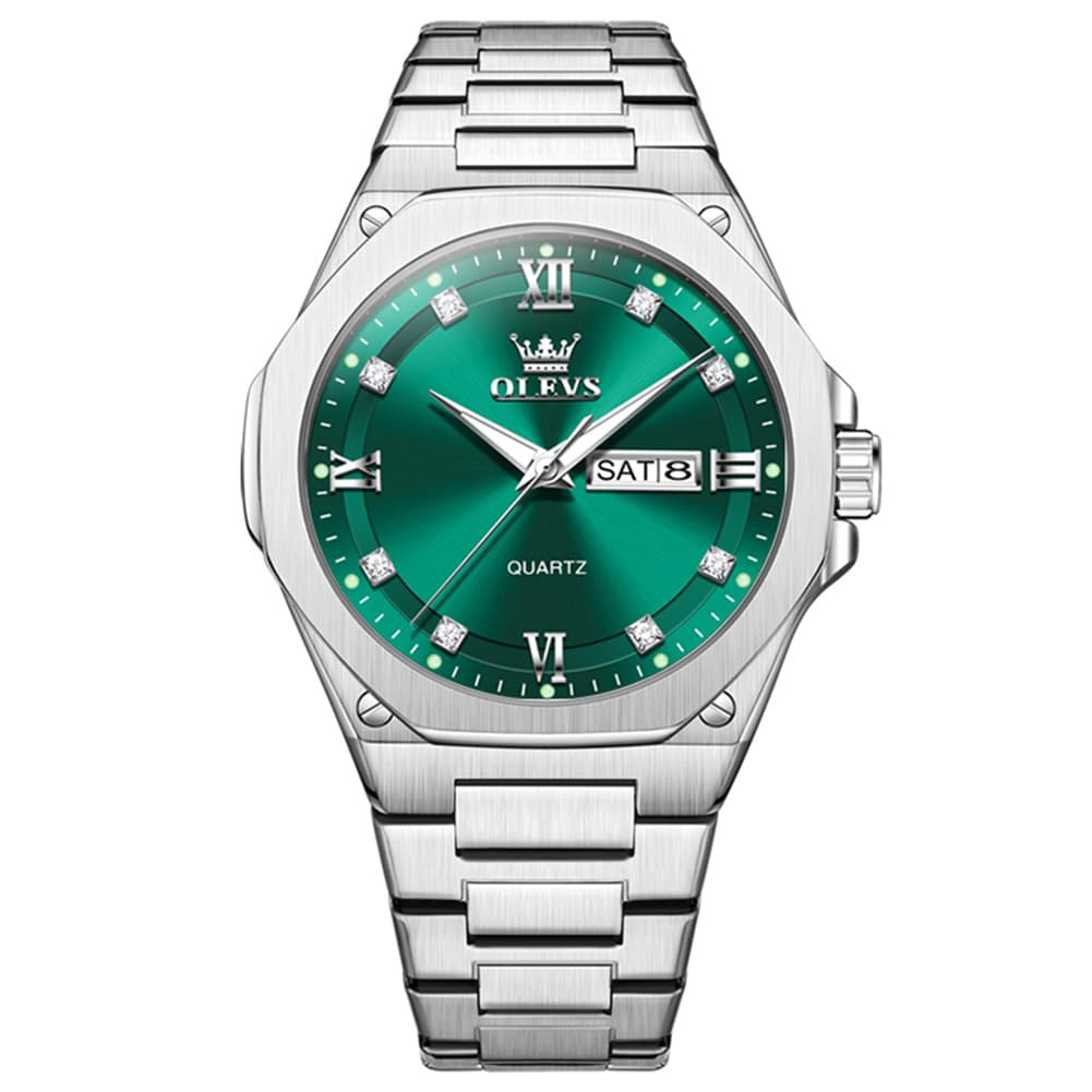 OLEVS 3736 Polygonal Diamond Quartz Watch for Men
