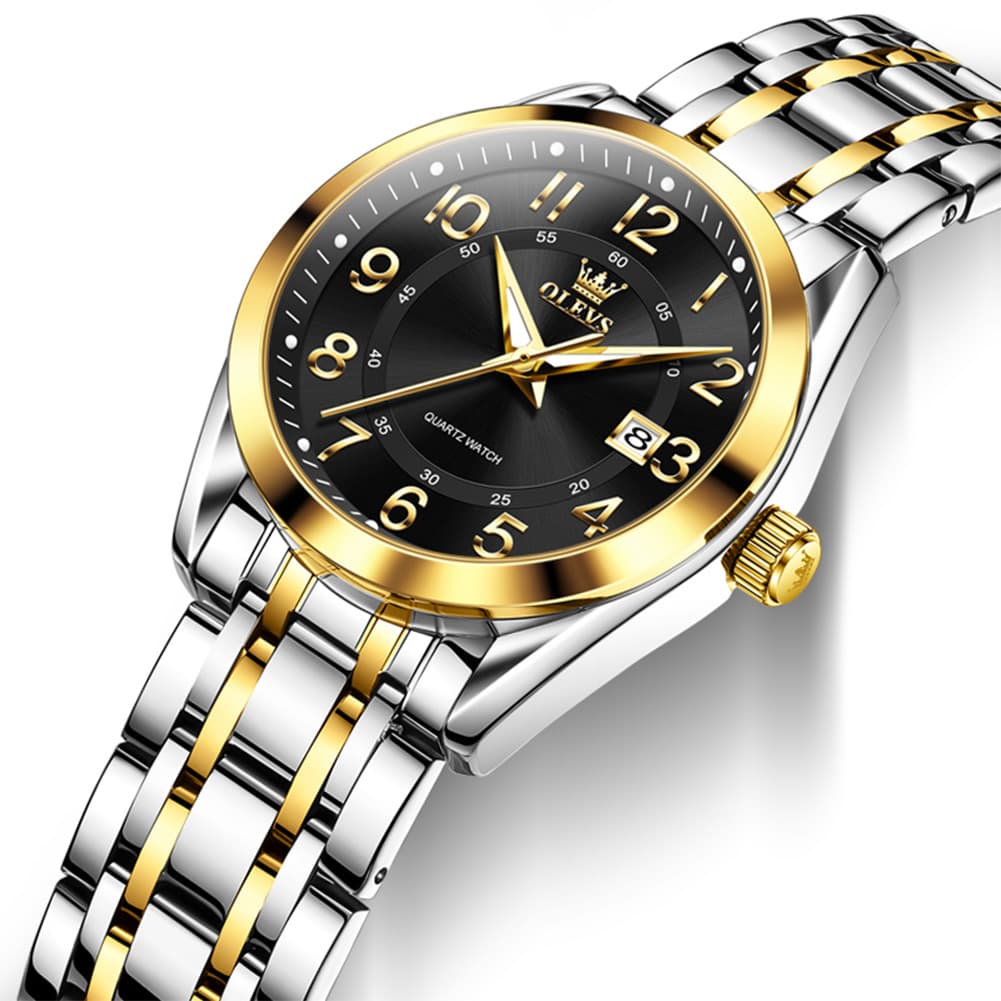 OLEVS 3666 Quartz Luminous Stainless Steel Watch For Women