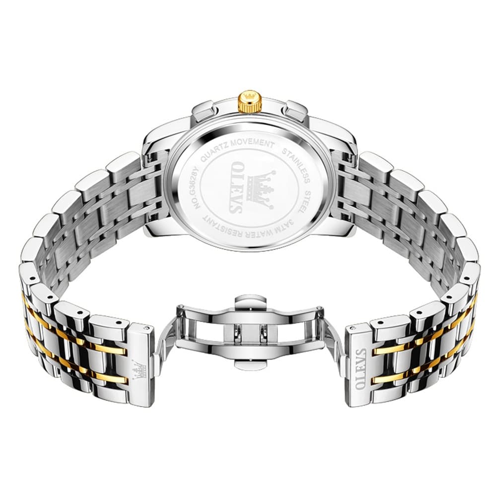 OLEVS 3628 Multifunction Moon Phase Quartz Watch for Men