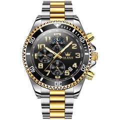 OLEVS 2926 Dive-Style Moon Phase Quartz Watch for Men