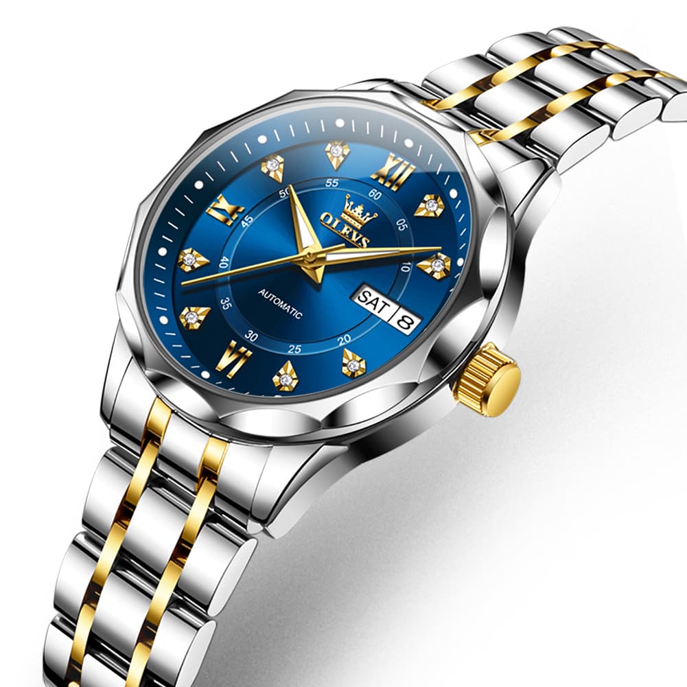 OLEVS 6727 Automatic Diamond Mechanical Watch For Women
