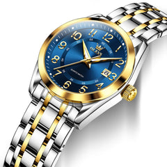 OLEVS 3666 Quartz Luminous Stainless Steel Watch For Women