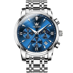 OLEVS 3639 Chronograph Moon Phase Quartz Watch for Men