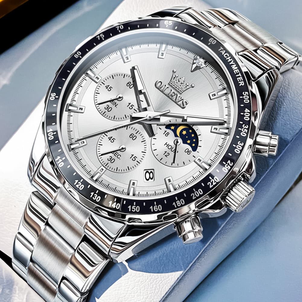 OLEVS 2945 Racing Chronograph Quartz Watch for Men