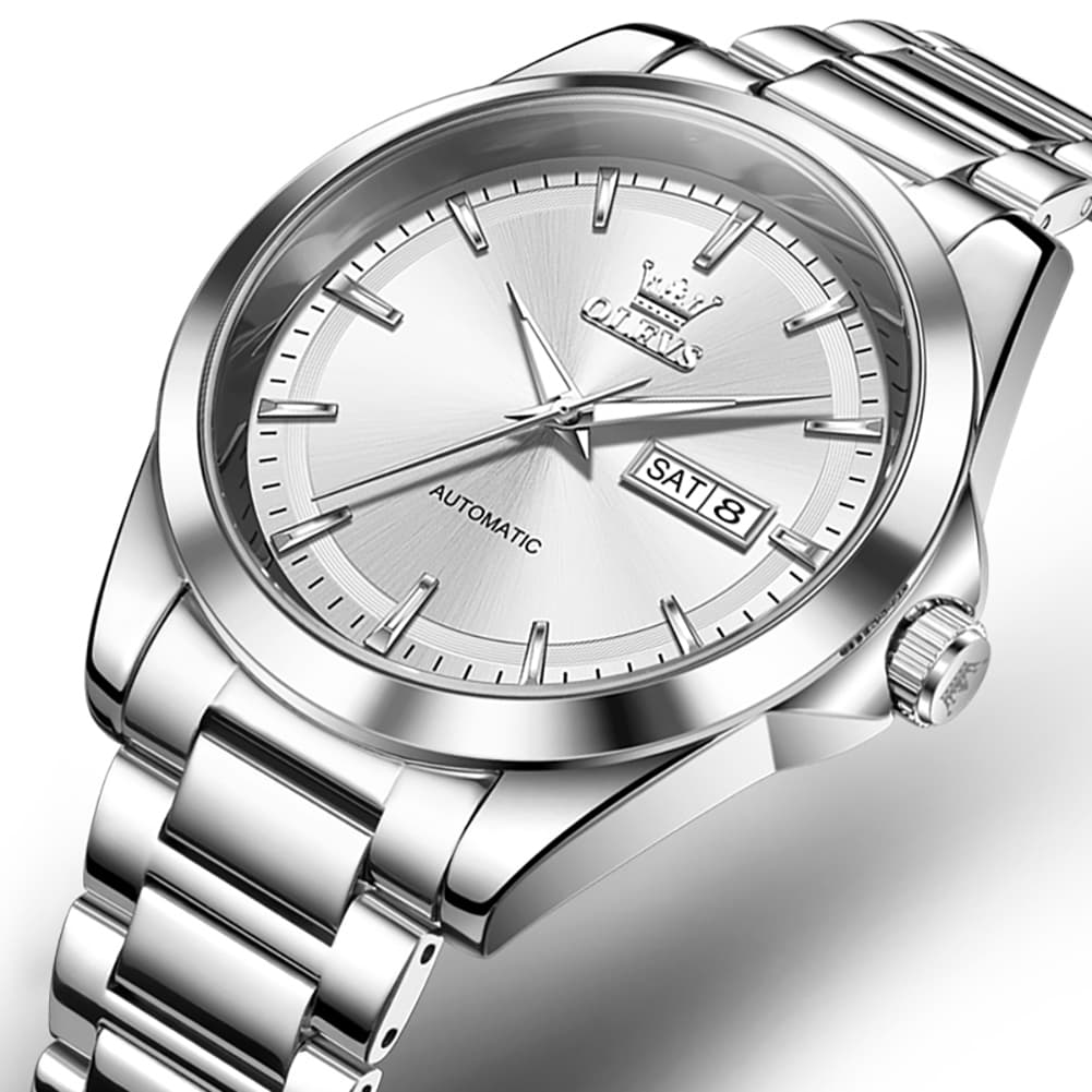 OLEVS 7090 Classic Dual Calendar Automatic Watch For Men