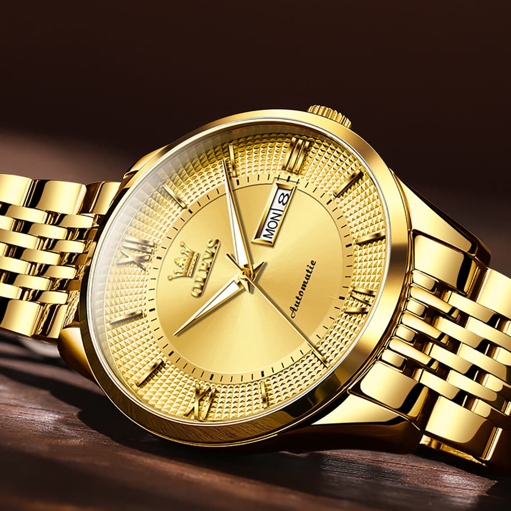 OLEVS 6657 Stainless Steel Automatic Mechanical Watch for Men