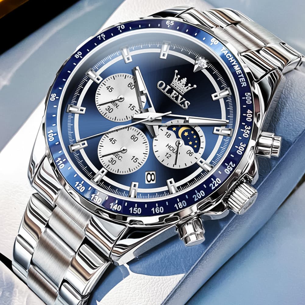 OLEVS 2945 Racing Chronograph Quartz Watch for Men