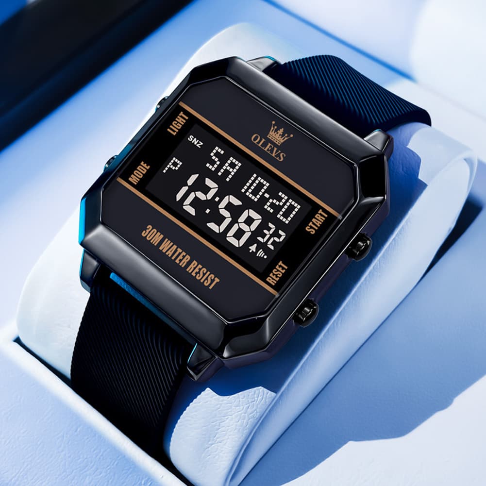 OLEVS 1103 Square Digital Streetwear Sport Watch for Men