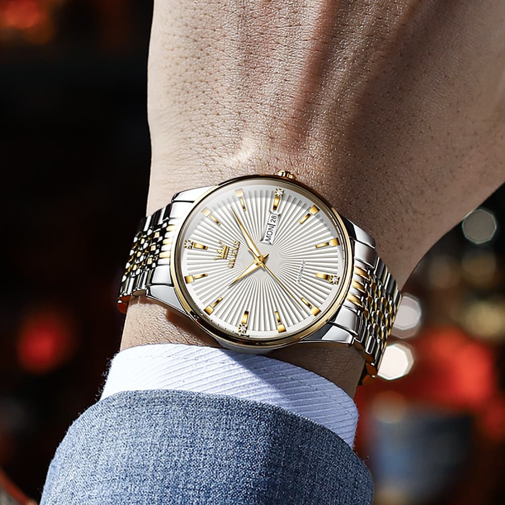 OLEVS 6653 Stainless Steel Automatic Mechanical Watch for Men