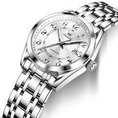 OLEVS 3666 Quartz Luminous Stainless Steel Watch For Women
