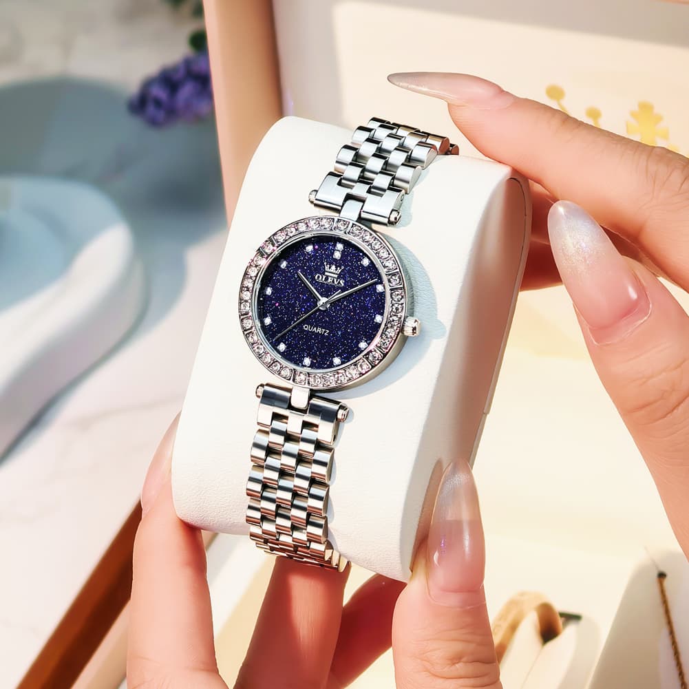 OLEVS 3641 Starry Sky Diamond Quartz Watch for Women