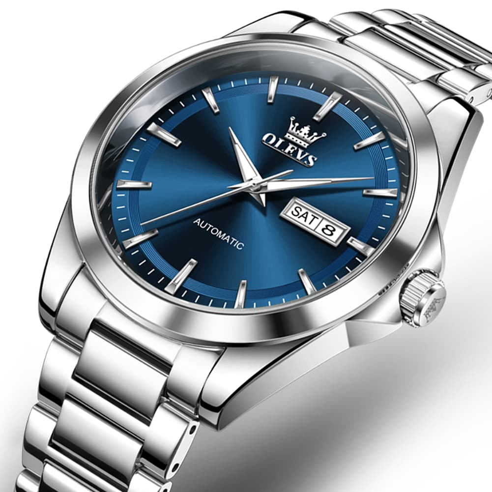 OLEVS 7090 Classic Dual Calendar Automatic Watch For Men