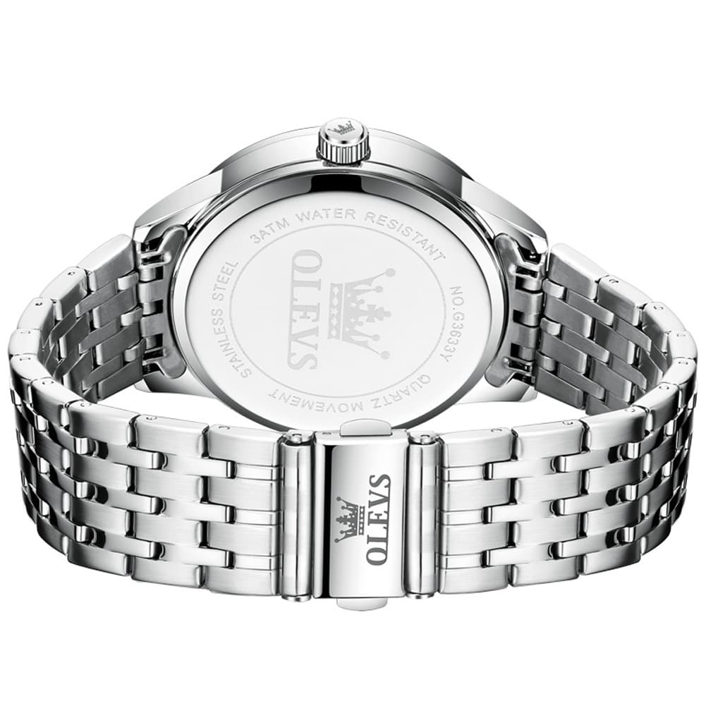 OLEVS 3633 Minimalist Sunray Roman Quartz Watch for Men