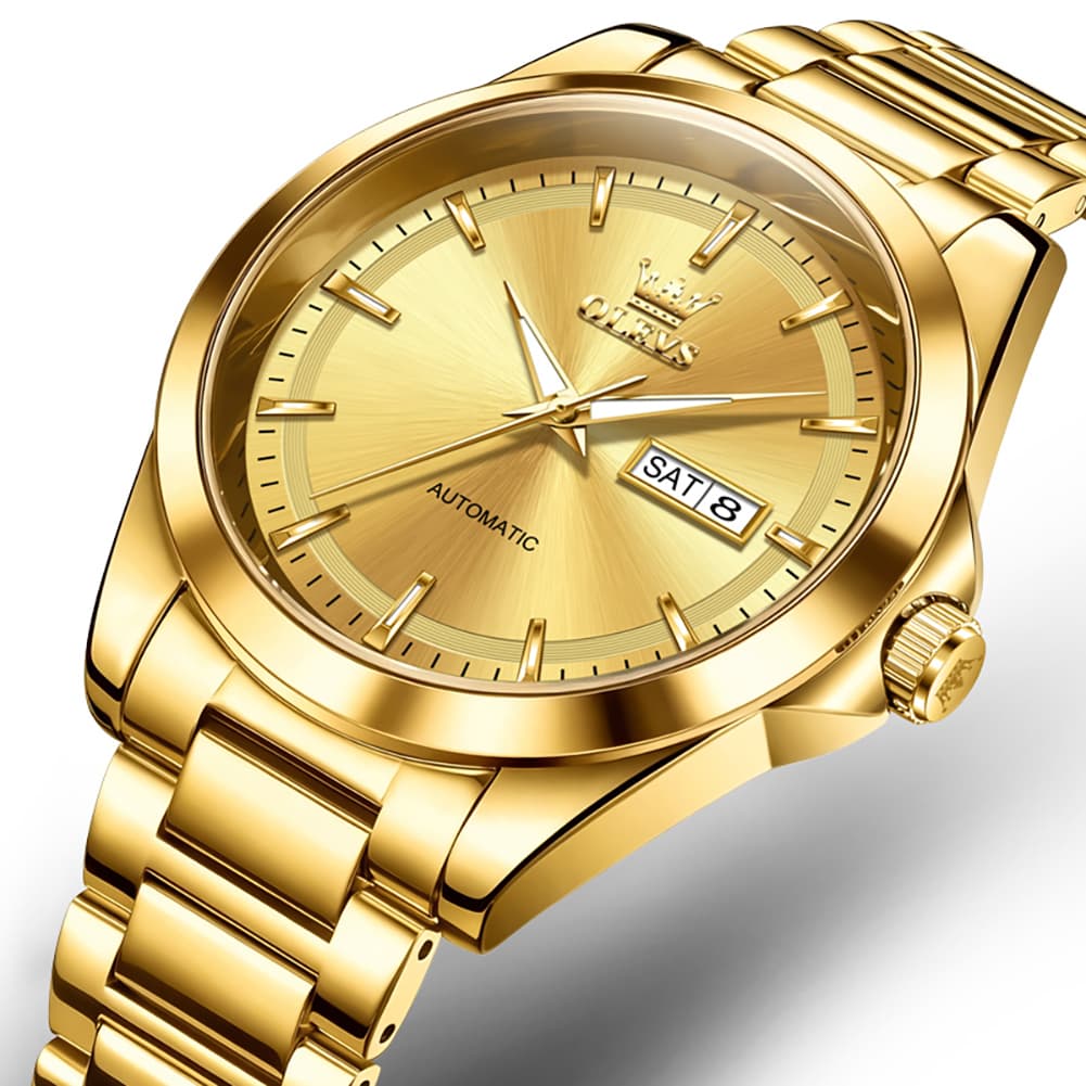 OLEVS 7090 Classic Dual Calendar Automatic Watch For Men