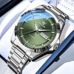 OLEVS 7090 Classic Dual Calendar Automatic Watch For Men