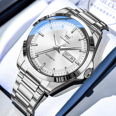 OLEVS 7090 Classic Dual Calendar Automatic Watch For Men