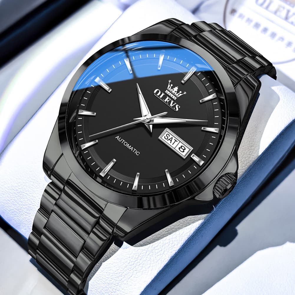 OLEVS 7090 Classic Dual Calendar Automatic Watch For Men