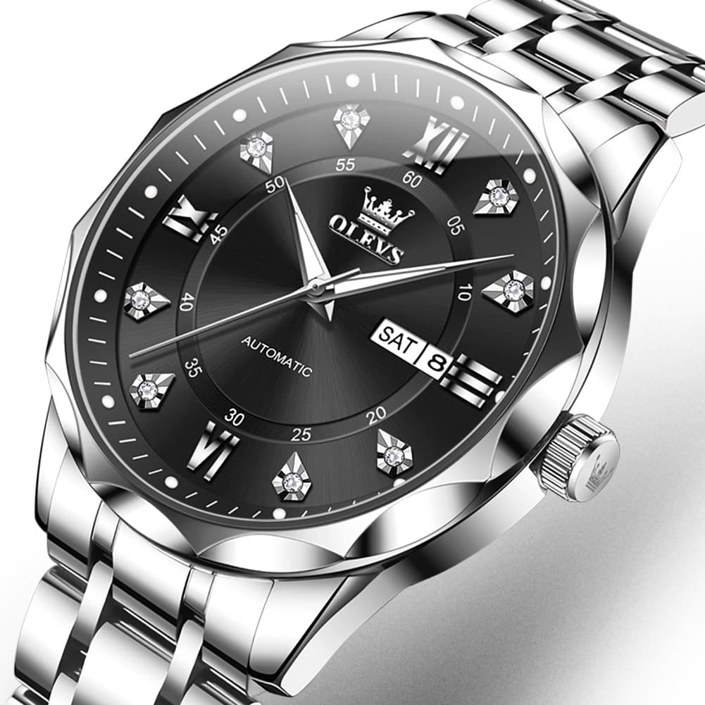 OLEVS 6727 Automatic Mechanical Diamond Watch For Men