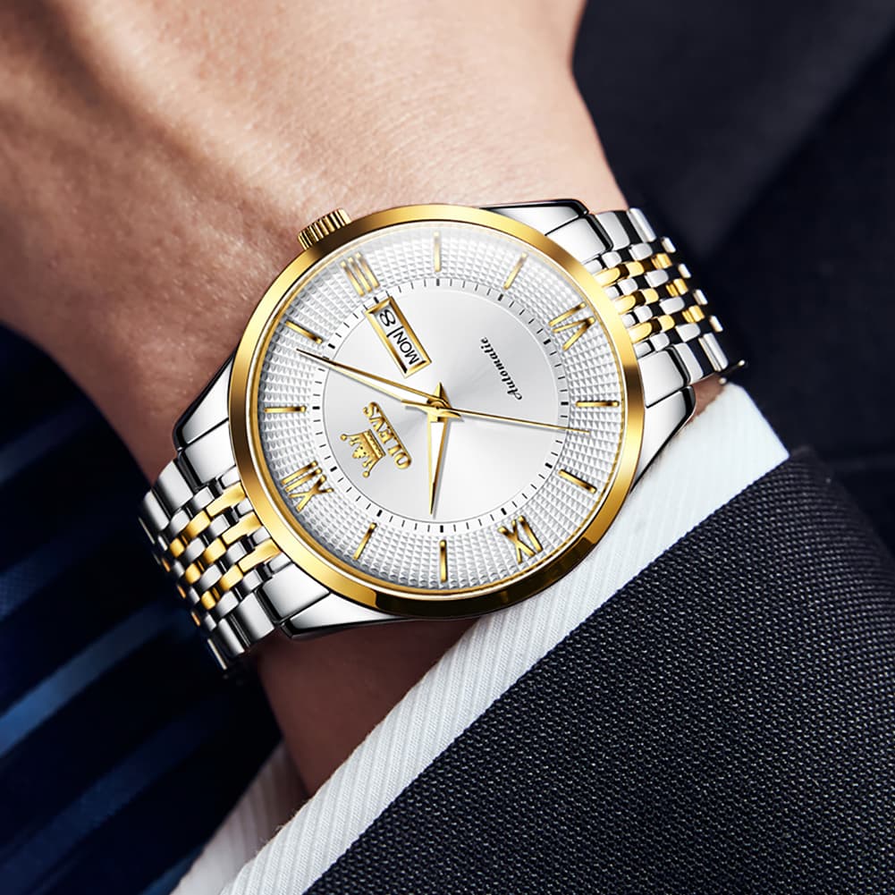 OLEVS 6657 Stainless Steel Automatic Mechanical Watch for Men