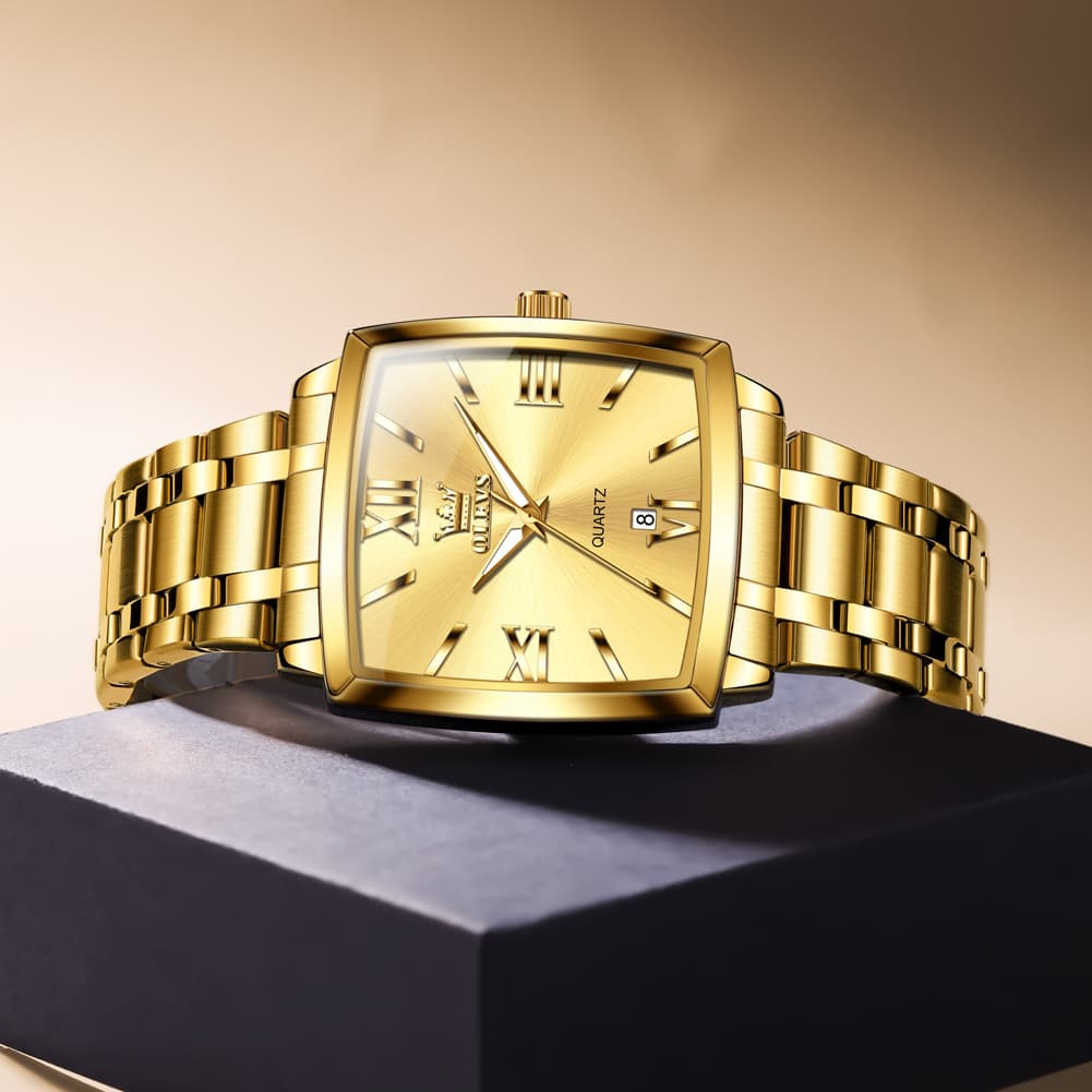 OLEVS 2969 Square Classic Quartz Watch for Men