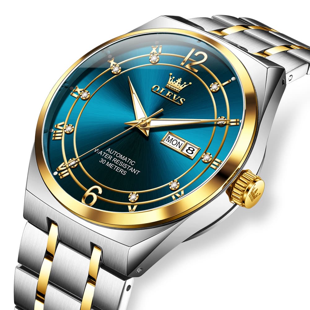 OLEVS 7068 Octagonal Luxury Sport Automatic Watch For Men