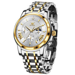 OLEVS 2892 Steel Chronograph Quartz Watch for Men