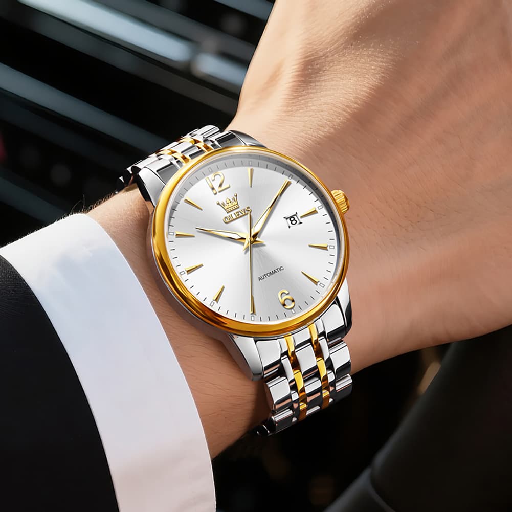 OLEVS 6741 Classic Minimalist Mechanical Watch for Men