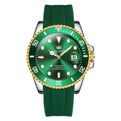OLEVS 6650 Silicone Automatic Mechanical Dive Watch for Men